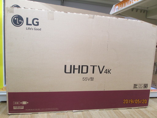 LG　4Kテレビ　55型　55UJ6500