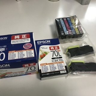 EPSON ：プリンターインク：六色パック IC6CL70：ブラ...