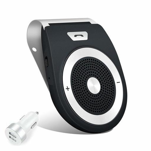 NETVIP 車載用 Bluetoothスピーカー ポータブルスピーカー ハンズフリー通話 音楽再生 ブルートゥース4.1 サンバイザークリップ付き T821 車/家/オフィスに用