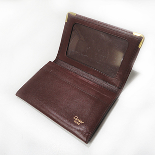 本物 Cartier/カルティエ マスト 名刺入れ ボルドー カードケース 札幌