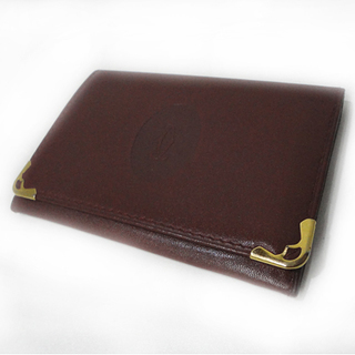 本物 Cartier/カルティエ マスト 名刺入れ ボルドー カードケース 札幌