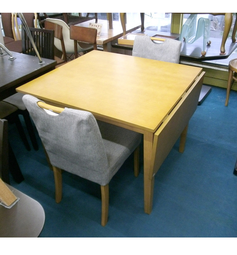 札幌 幅90cm～ バタフライ式 2人掛けダイニングテーブルセット マガジンラック付き イス テーブル 椅子 二人掛け 北欧風