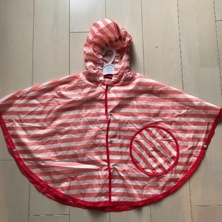 幼児女80〜100レインポンチョ★Love &Peace &money