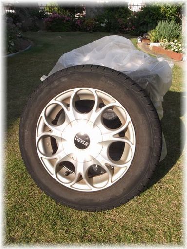 <<End of transaction>>PIRELLI 155/65R13オールシーズンタイヤ＋DEFIR メッシュアルミ ホイール