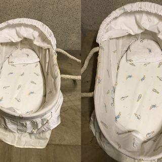 ピーターラビット ベビークーハン ベビーかご 籠 キャリー 幅80cm×奥行45cm×高さ20cmの画像