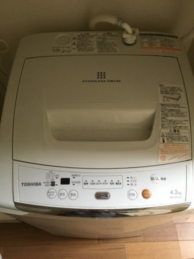 5月25日まで！TOSHIBA洗濯機(容量4.2kg)