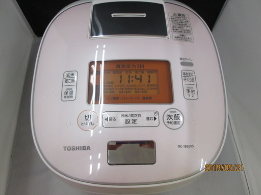 東芝　圧力IH炊飯器　RC-18E6VS