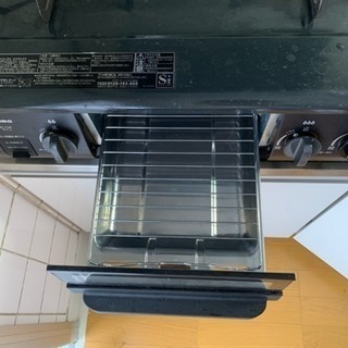 取引中 (5/23まで) ガスコンロ 二口 オーブン付き 都市ガスの画像