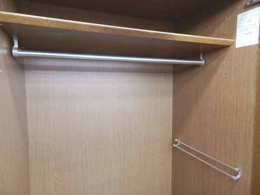 ナラ材クローゼット 幅854㎜ 【大塚化学家具】 洋服箪笥 タンス☆ PayPay(ペイペイ)決済可能 ☆ 札幌市 北区 屯田