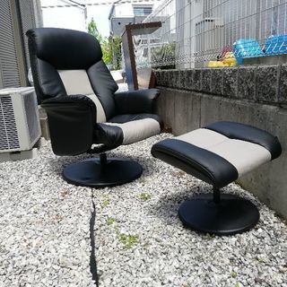 ソファー1人用リクライニングオットマン着き
