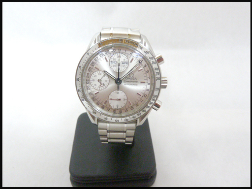 研磨/OH済★OMEGA/オメガ★スピードマスター★デイト シルバー 3513.30 メンズ 自動巻き ステンレス SS 本体のみ
