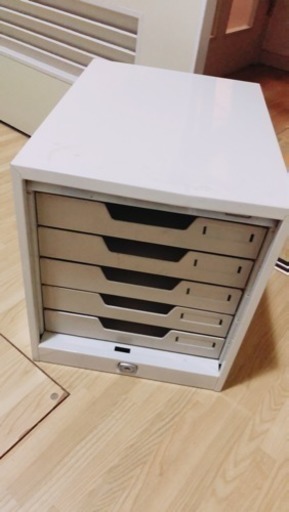 スチール書類用引き出し(シャッター付き)