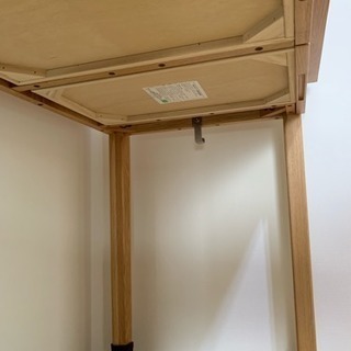 取引中 (5/23まで) 無印良品 無垢材 デスク (引出付)・オーク材・取扱説明書ありの画像