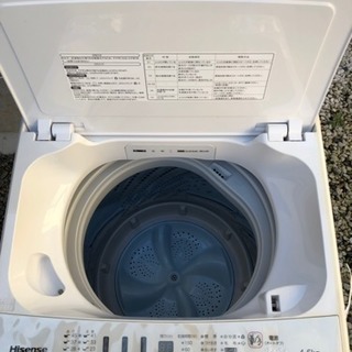【特価】2016年製  Hisense  全自動洗濯機  4.5キロの画像