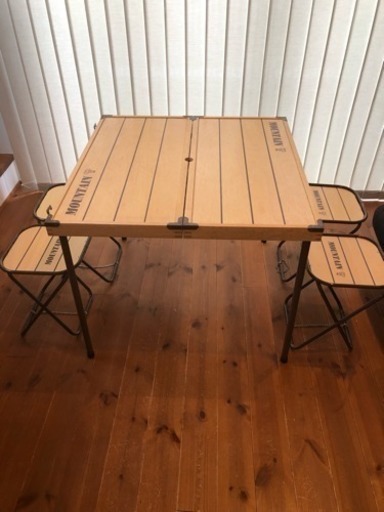 ウッド ピクニックテーブル コールマン