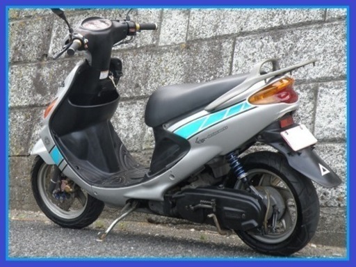 【御成約有難う御座いました。】☆KNマフラ-&保33/11付!ストロボライン2スト綺麗絶好調アクシス100改 ドライブベルト交換済で綺麗なメットインスクーターです！
