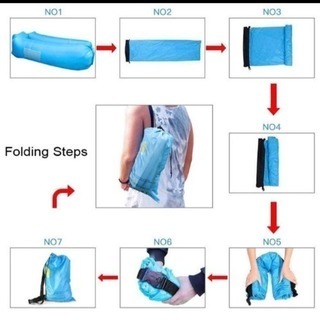 新品未使用！エアーソファー Larer エアーラウンジャー アウトドア用ソファ ポータブルの画像