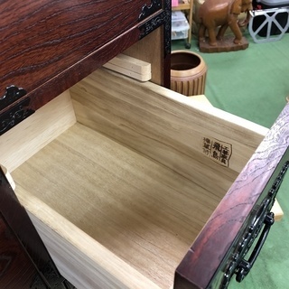 超美品【 高級家具 】飛鳥工芸家具 欅けやき 階段箪笥 民芸家具 箱階段