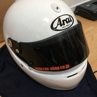 Arai フルフェイスGP5S ホワイト シールド1枚おまけ サイズ59-60 Arai