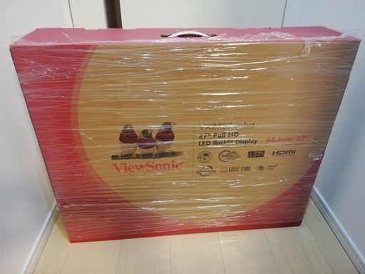 [新品]VIEW SONIC 27型ワイドモニター FullHD TNパネル VX2757-MHD