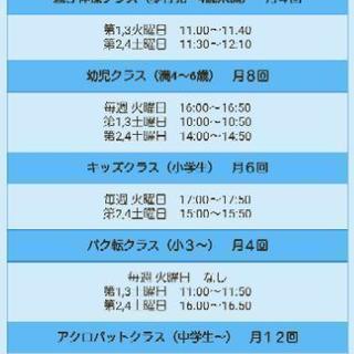 白岡初！！幼児から大人まで楽しめる体操教室！