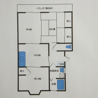 3DK入居者募集中(高台です・来客者用駐車場もあります）家賃を少...