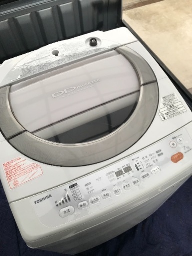 取引中2013年製東芝全自動洗濯機容量7キロ美品。千葉県内配送無料。設置無料。