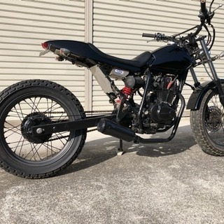 値下げ！Honda FTR223 ブラックカスタム ロンスイ  スカチューンの画像