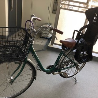 【譲り先決定しました】ママチャリ チャイルドシート付き★