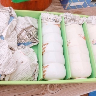 【中古】飯碗・湯のみセット
