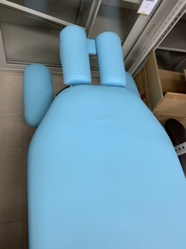 整体ベッドひじ掛けあり ブルー^_^