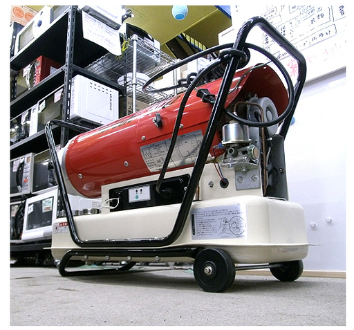 札幌 美品【ジェットヒーター HOTGUN 50D】17kW 17L 動作確認済 静岡製機 熱風式ヒーター 直火形 ホットガン 本郷通