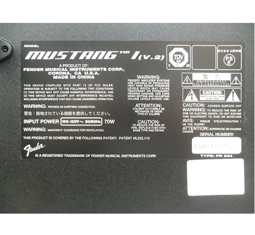 札幌【フェンダー ギターアンプ Mustang Ⅰ V.2】山野楽器取扱品 Fender USA  本郷通店