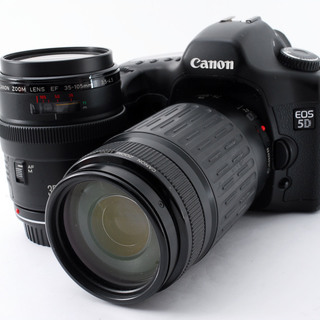 Canon EOS 5D ダブルズームセット★極上美品★1/8000秒の高速シャッター！ストラップ付き！