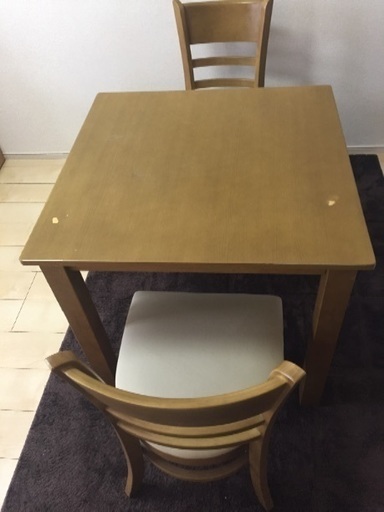 譲り先決まりました！2人掛けダイニングテーブルセット