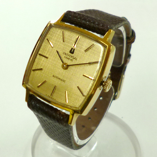 UNIVERSAL GENEVE ユニバーサル ジュネーブ 2針 メンズ 自動巻き 25石 スクェア 腕時計 スイス製 ☆ PayPay(ペイペイ)決済可能 ☆ 札幌市 清田区 平岡