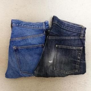 【終了】難あり！GUのジーンズ(メンズ)2点 使い捨て作業着用 ...