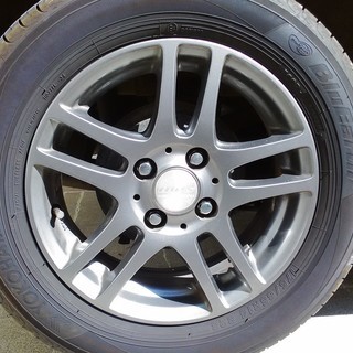ホンダ　フィット　2008年式　1.3G　純正ナビ　黄色　73,000km　車検2019年10月まで　スタッドレス付き　夏タイヤも1シーズンの画像