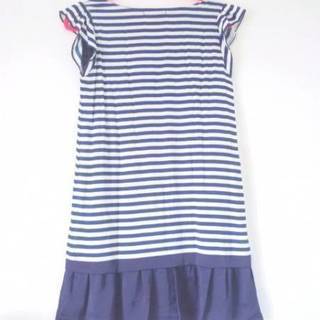 タグ切り新品*フリーズショップ*ボーダーワンピ*ネイビーの画像
