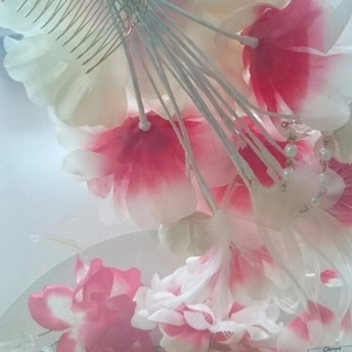 *新品*花飾り*成人式*結婚式*前撮り*髪飾りの画像