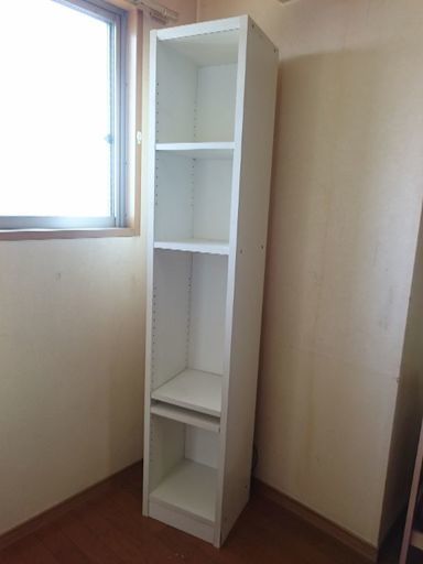 ホワイト 隙間収納 木製 オープンラック