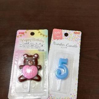 誕生日　ロウソク　5才