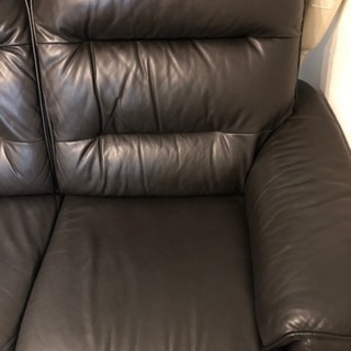 本革ソファ(定価15万)の画像