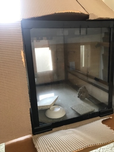 爬虫類用の水槽です