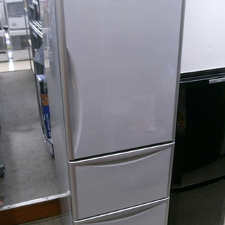 札幌 365L 日立 3ドア冷蔵庫 2013年製 R-S37CMV  自動製氷 大容量 大きめ 右開き グレー スリム 300Lクラス