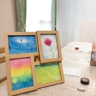 ６/10(月)午前　3色パステルアートで★紫陽花★を描こう　/　自分らしさを見つけるの画像