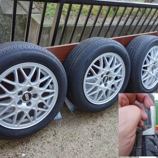 vw純正BBS15インチ　ブリヂストン　レグノGR-X1　8部山