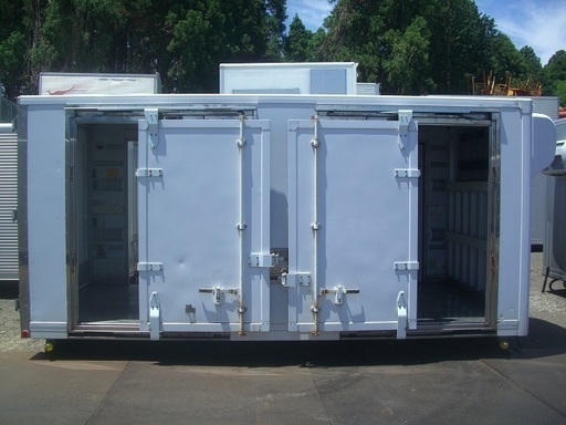 ♪千BE49♪物置♪コンテナ♪丈夫♪左右スライドドア付き♪