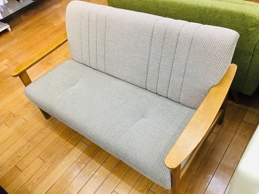 【トレファク鶴ヶ島店】浜本工芸 2人掛けソファー