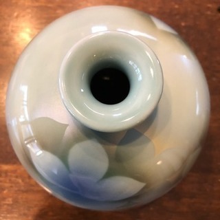 香祥作 九谷 花瓶の画像